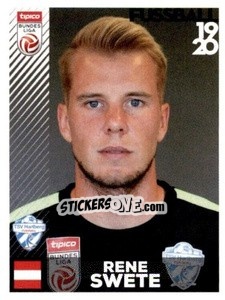 Figurina Rene Swete - Österreichische Fußball Bundesliga 2019-2020 n. 282 - Panini