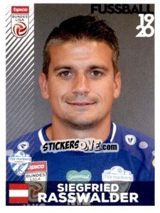 Cromo Siegfried Rasswalder - Österreichische Fußball Bundesliga 2019-2020 n. 286 - Panini
