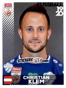 Cromo Christian Klem - Österreichische Fußball Bundesliga 2019-2020 - Panini