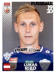 Cromo Lukas Ried - Österreichische Fußball Bundesliga 2019-2020 n. 299 - Panini
