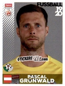 Cromo Pascal Grünwald - Österreichische Fußball Bundesliga 2019-2020 n. 309 - Panini