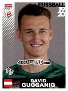 Sticker David Gugganig - Österreichische Fußball Bundesliga 2019-2020 - Panini