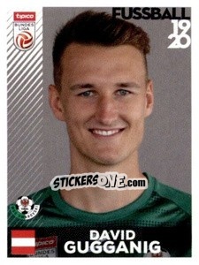 Cromo David Gugganig - Österreichische Fußball Bundesliga 2019-2020 n. 312 - Panini