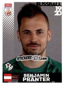 Sticker Benjamin Pranter - Österreichische Fußball Bundesliga 2019-2020 - Panini