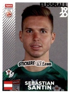 Sticker Sebastian Santin - Österreichische Fußball Bundesliga 2019-2020 - Panini