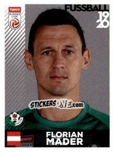 Sticker Florian Mader - Österreichische Fußball Bundesliga 2019-2020 - Panini