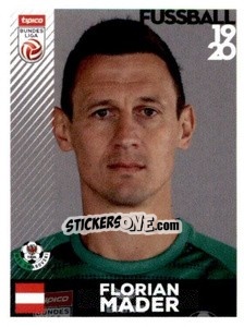 Figurina Florian Mader - Österreichische Fußball Bundesliga 2019-2020 n. 324 - Panini