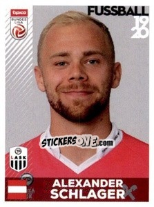 Sticker Alexander Schlager - Österreichische Fußball Bundesliga 2019-2020 n. 39 - Panini