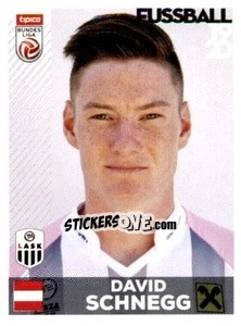 Sticker David Schnegg - Österreichische Fußball Bundesliga 2019-2020 n. 44 - Panini