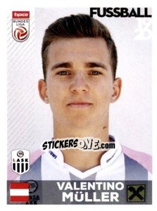 Sticker Valentin Müller - Österreichische Fußball Bundesliga 2019-2020 n. 53 - Panini