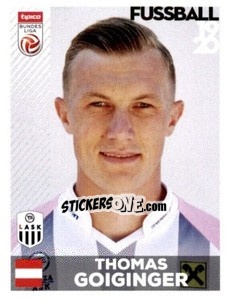 Sticker Thomas Goiginger - Österreichische Fußball Bundesliga 2019-2020 n. 55 - Panini