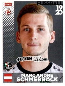 Sticker Marc Andre Schmerböck - Österreichische Fußball Bundesliga 2019-2020 - Panini