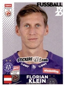 Sticker Florian Klein - Österreichische Fußball Bundesliga 2019-2020 n. 96 - Panini