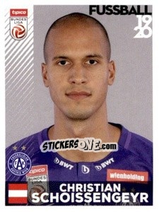 Sticker Christian Schoissengeyr - Österreichische Fußball Bundesliga 2019-2020 - Panini