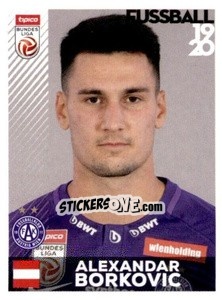 Cromo Alexander Borkovic - Österreichische Fußball Bundesliga 2019-2020 - Panini