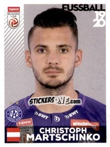 Figurina Christoph Martschinko - Österreichische Fußball Bundesliga 2019-2020 n. 100 - Panini