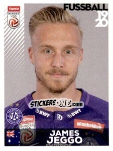 Sticker James Jeggo - Österreichische Fußball Bundesliga 2019-2020 n. 102 - Panini