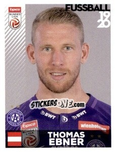 Figurina Thomas Ebner - Österreichische Fußball Bundesliga 2019-2020 n. 109 - Panini