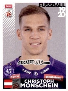 Sticker Christoph Monschein - Österreichische Fußball Bundesliga 2019-2020 n. 110 - Panini