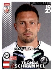 Sticker Thomas Schrammel - Österreichische Fußball Bundesliga 2019-2020 n. 122 - Panini