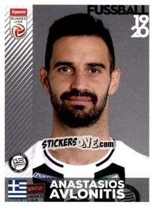 Sticker Anastasios Avolnitis - Österreichische Fußball Bundesliga 2019-2020 n. 123 - Panini