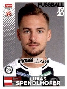Sticker Lukas Spendlhofer - Österreichische Fußball Bundesliga 2019-2020 n. 125 - Panini