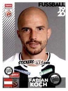 Sticker Fabian Koch - Österreichische Fußball Bundesliga 2019-2020 - Panini