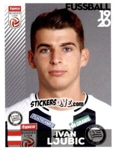 Sticker Ivan Ljubic - Österreichische Fußball Bundesliga 2019-2020 n. 137 - Panini