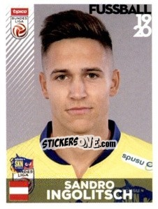 Cromo Sandro Ingolitsch - Österreichische Fußball Bundesliga 2019-2020 n. 152 - Panini