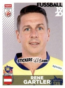 Sticker Rene Gartler - Österreichische Fußball Bundesliga 2019-2020 n. 164 - Panini