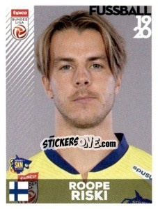 Sticker Roope Riski - Österreichische Fußball Bundesliga 2019-2020 n. 167 - Panini