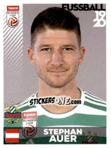 Figurina Stephan Auer - Österreichische Fußball Bundesliga 2019-2020 n. 182 - Panini