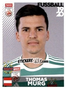 Sticker Thomas Murg - Österreichische Fußball Bundesliga 2019-2020 - Panini