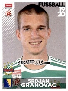 Figurina Srdjan Grahovac - Österreichische Fußball Bundesliga 2019-2020 n. 189 - Panini