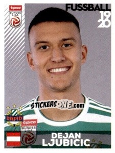 Sticker Dejan Ljubicic - Österreichische Fußball Bundesliga 2019-2020 n. 191 - Panini