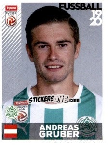 Sticker Andreas Gruber - Österreichische Fußball Bundesliga 2019-2020 - Panini