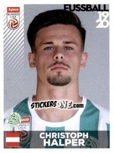 Sticker Christoph Halper - Österreichische Fußball Bundesliga 2019-2020 - Panini