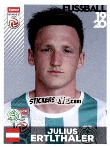 Sticker Julius Ertlthaler - Österreichische Fußball Bundesliga 2019-2020 - Panini