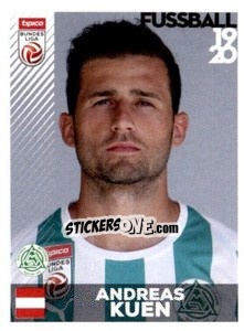 Figurina Andreas Kuen - Österreichische Fußball Bundesliga 2019-2020 n. 217 - Panini