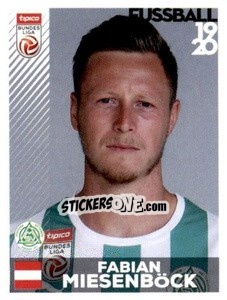 Figurina Fabian Miesenböck - Österreichische Fußball Bundesliga 2019-2020 n. 218 - Panini