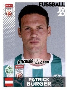 Figurina Patrick Bürger - Österreichische Fußball Bundesliga 2019-2020 n. 221 - Panini