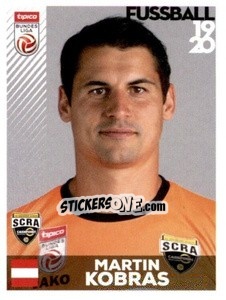 Figurina Martin Kobras - Österreichische Fußball Bundesliga 2019-2020 n. 228 - Panini