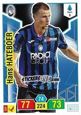 Sticker Hans Hateboer - Calciatori 2019-2020. Adrenalyn XL n. 6 - Panini