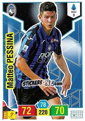 Sticker Matteo Pessina - Calciatori 2019-2020. Adrenalyn XL n. 9 - Panini