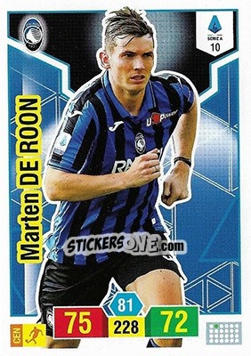Sticker Marten de Roon - Calciatori 2019-2020. Adrenalyn XL n. 10 - Panini