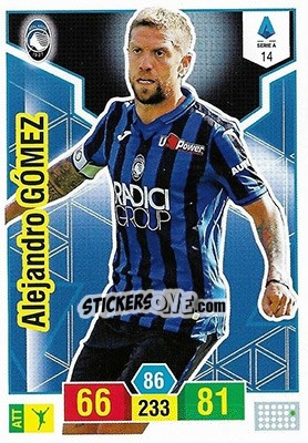 Sticker Alejandro Gómez - Calciatori 2019-2020. Adrenalyn XL n. 14 - Panini