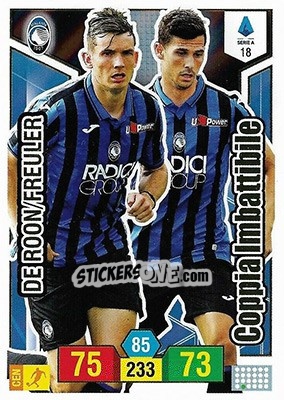 Sticker Marten de Roon / Remo Freuler - Calciatori 2019-2020. Adrenalyn XL n. 18 - Panini