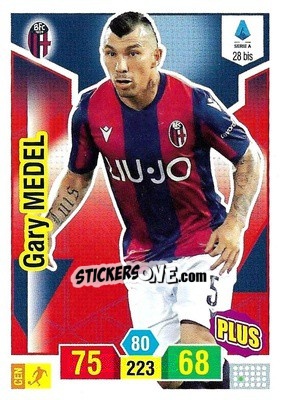 Sticker Gary Medel - Calciatori 2019-2020. Adrenalyn XL n. 28bis - Panini