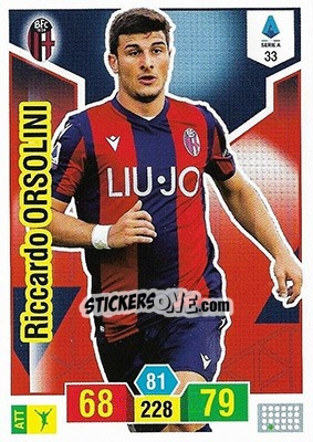 Figurina Riccardo Orsolini - Calciatori 2019-2020. Adrenalyn XL - Panini