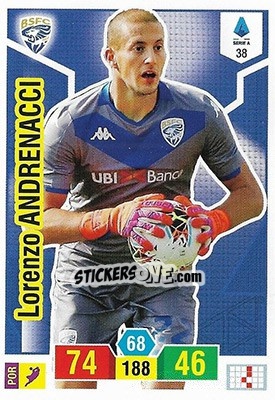 Cromo Lorenzo Andrenacci - Calciatori 2019-2020. Adrenalyn XL - Panini